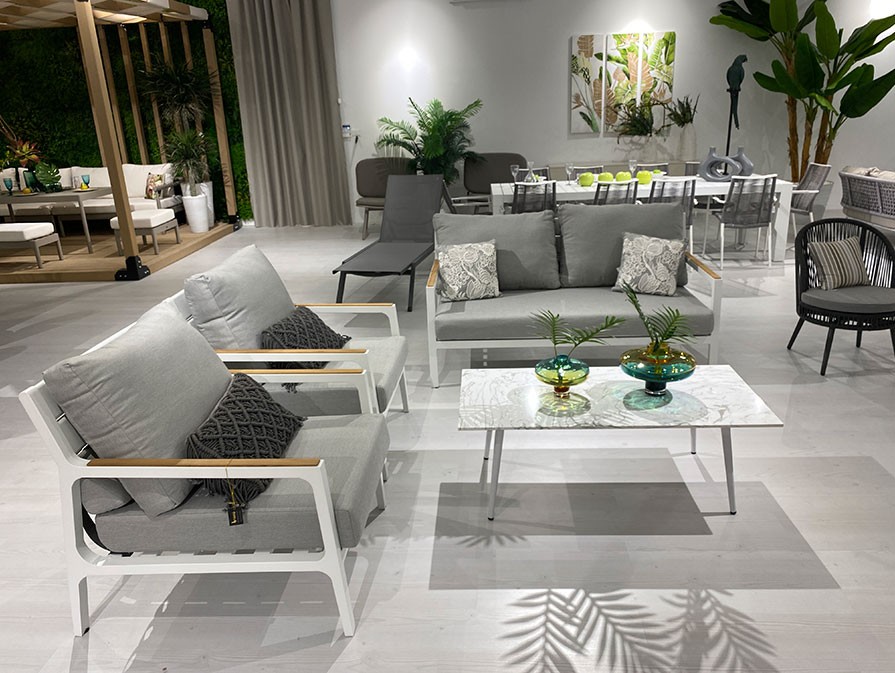 Salon de Jardin Gris Moderne - Innovation Naima - Tunisie